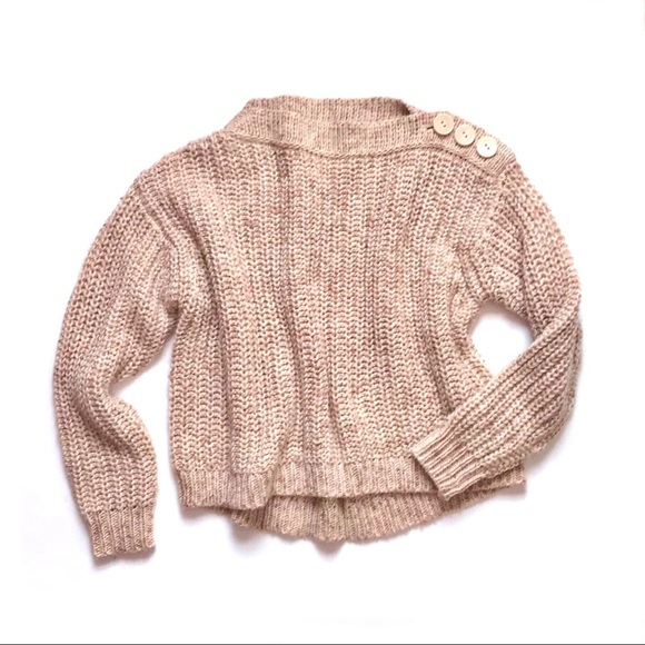 J. Crew Button Detail Chunky Knit Pullover Sweater - Picture 6 of 13